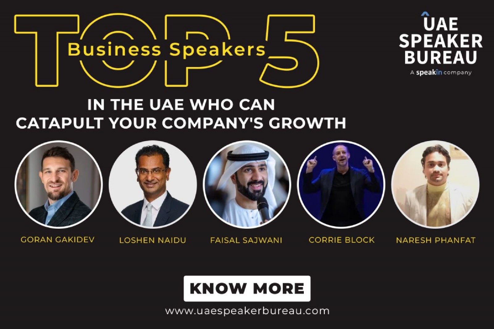 Top 5 Business Speakers in the UAE Who can catapult your company's growth 