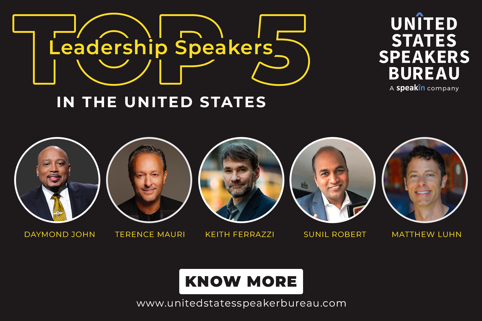 Top 5 Leadership Speakers in the United States