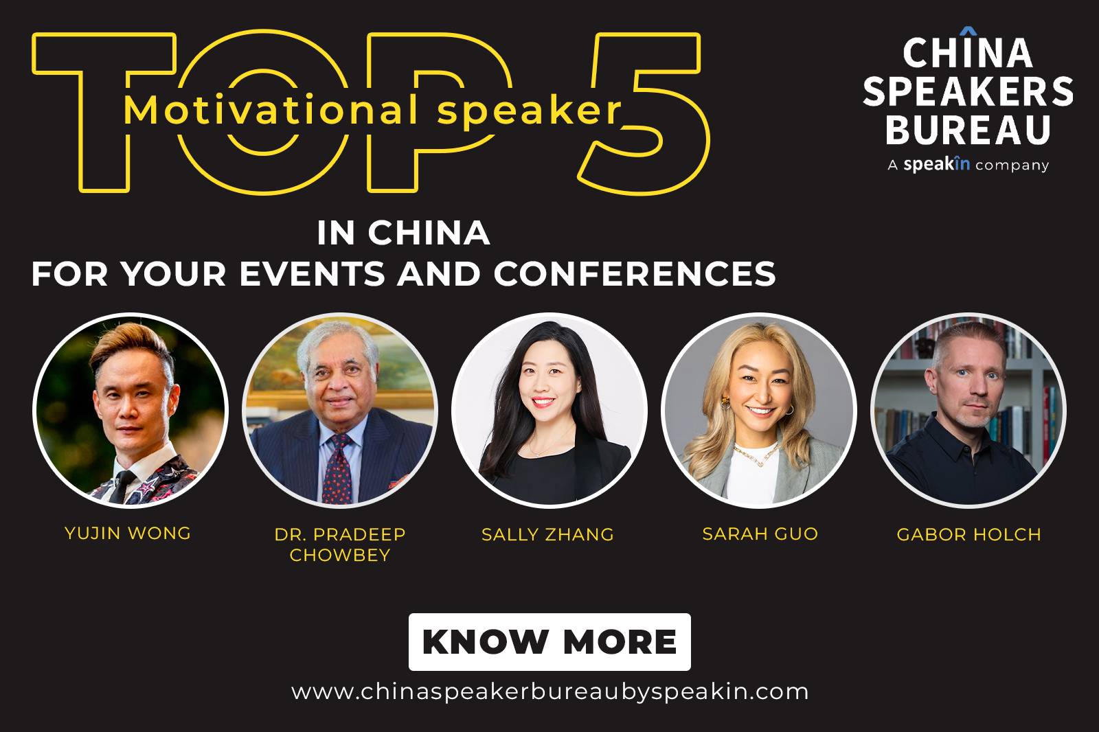 Top 5 Motivational speaker in China for Your Events and Conferences