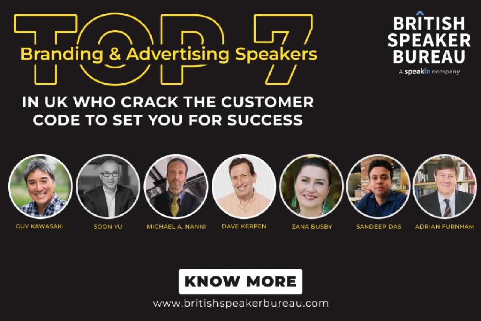Top 7 Branding & Advertising Speakers in UK Who Crack the Customer Code to Set You for Success