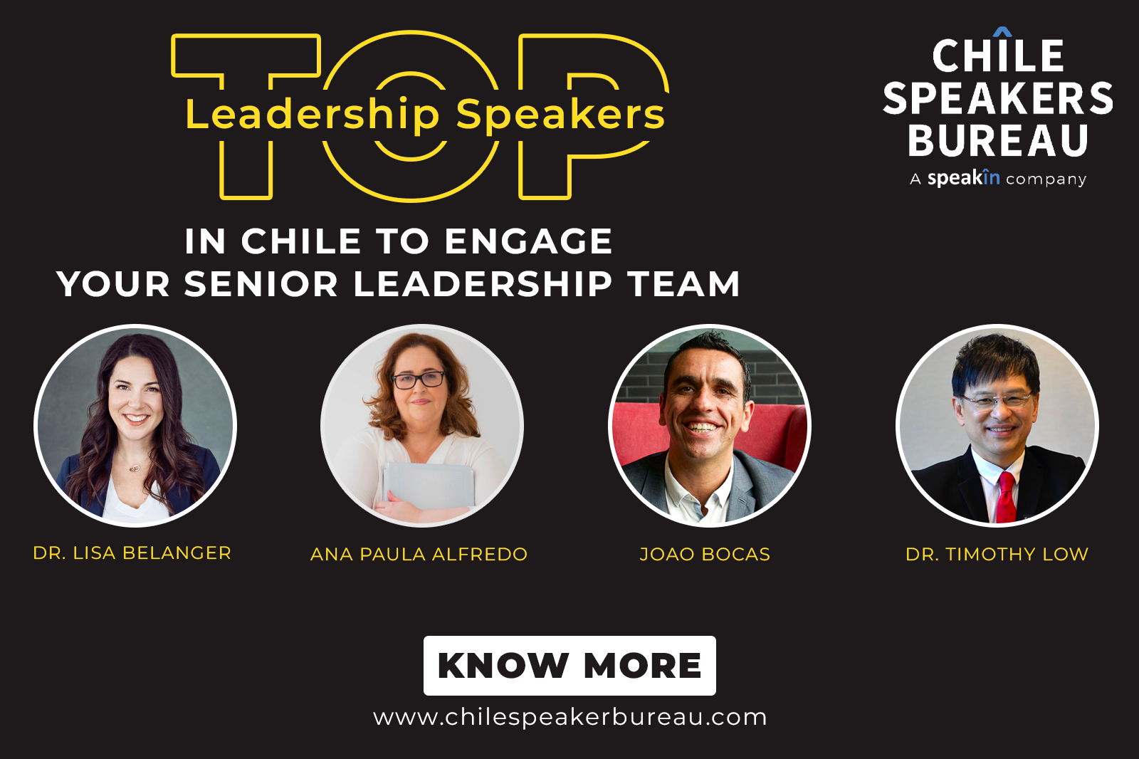 Top Leadership Speakers in Chile to  Engage Your Senior Leadership Team